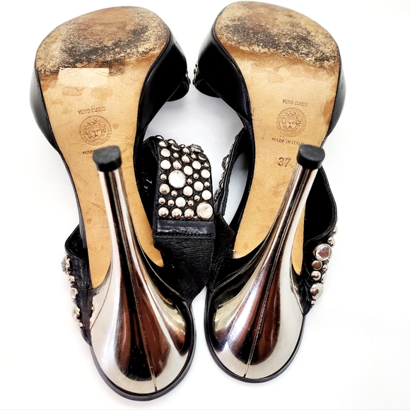 Versace Chaos Couture Multicolor Sandals Size 37 RARE - Picture 5 of 8